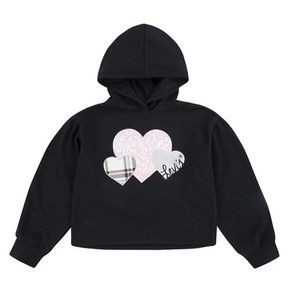 NWT Levi's girls Heart Boxy Crop pullover Hoodie size medium (k19)